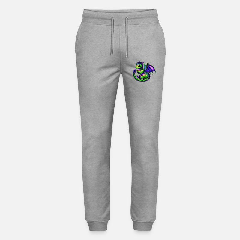 Drache - Stanley/Stella Unisex Bio Jogginghose Mover  - Grau meliert