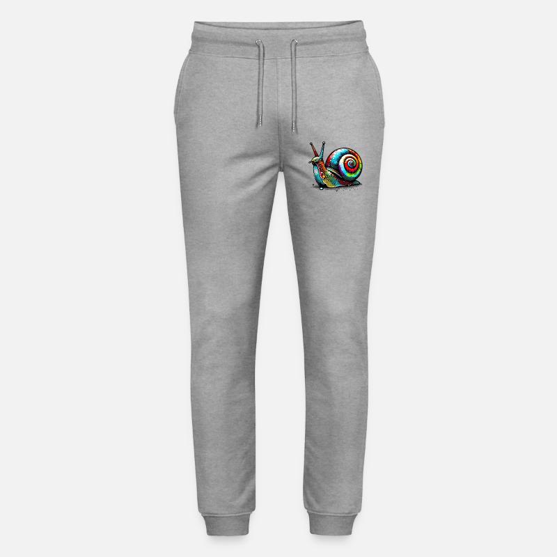 Escargot - Pantalon de jogging bio MOVER Stanley/Stella unisexe - gris chiné