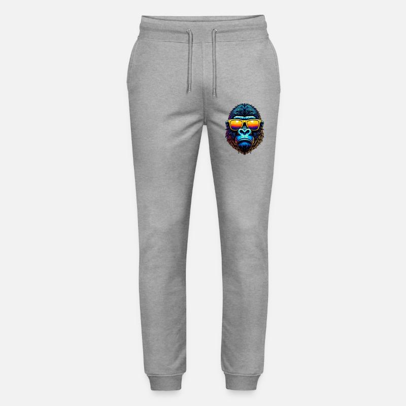 Gorilla - Stanley/Stella Unisex Bio Jogginghose Mover  - Grau meliert