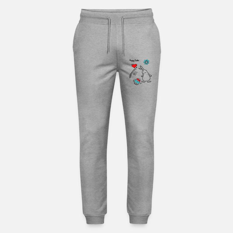 Happy Easter - Stanley/Stella Unisex Bio Jogginghose Mover  - Grau meliert