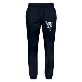 BASEBALL-HACKFLEISCH - Stanley/Stella Unisex Bio Jogginghose Mover  - Navy - Vorne - Marisol (170cm) & Nik (191cm)