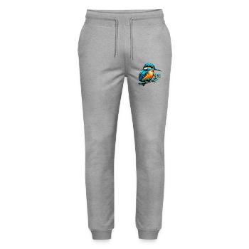 Martin-pêcheur - Pantalon de jogging bio MOVER Stanley/Stella unisexe - gris chiné - Devant - Marisol (170cm) & Nik (191cm)