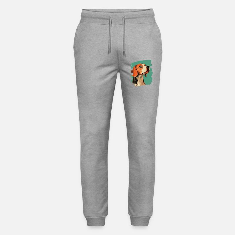 Beagle - Stanley/Stella Unisex Bio Jogginghose Mover  - Grau meliert