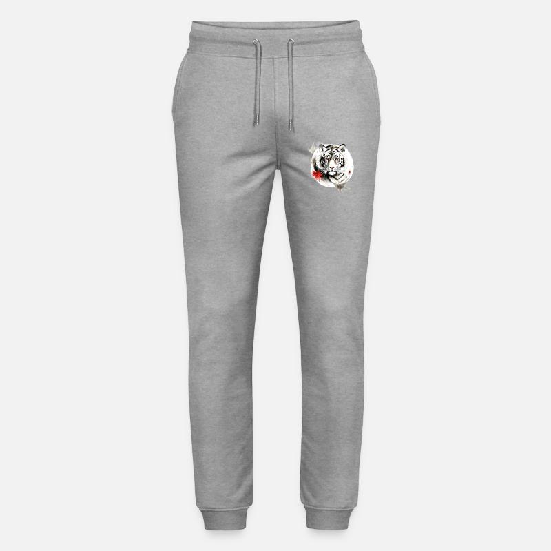 Chinesisches Sternzeichen Tiger - Stanley/Stella Unisex Bio Jogginghose Mover  - Grau meliert