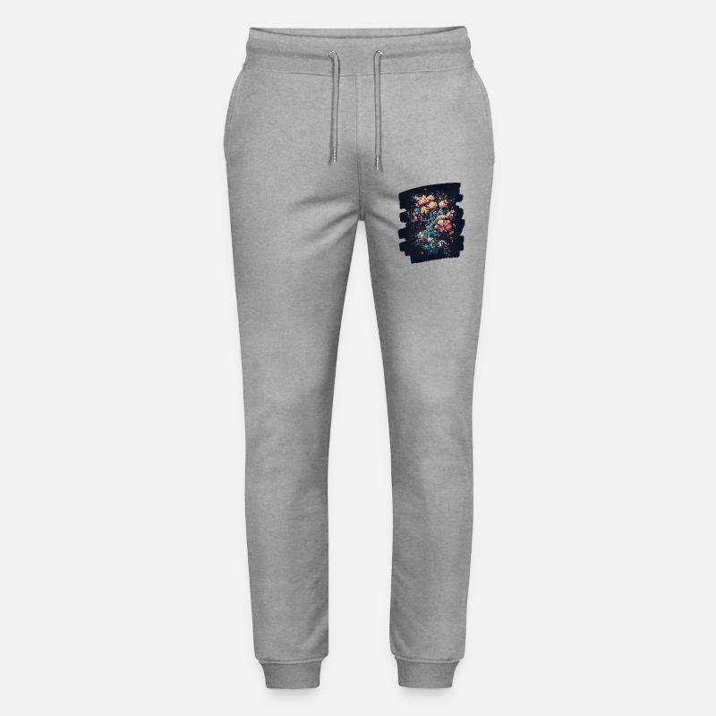 Printemps Printemps Début Fleur Fleurs - Pantalon de jogging bio MOVER Stanley/Stella unisexe - gris chiné
