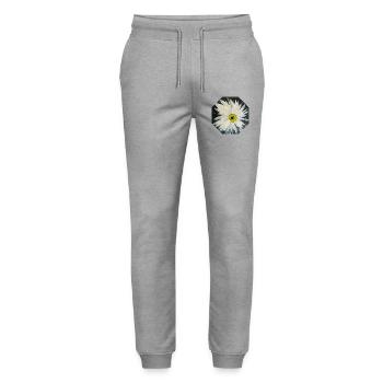 Design en noir et blanc - Pantalon de jogging bio MOVER Stanley/Stella unisexe - gris chiné - Devant - Marisol (170cm) & Nik (191cm)