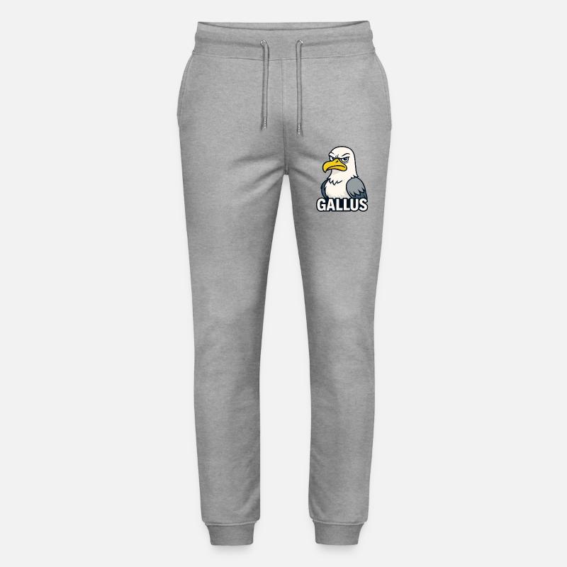 Kühner Adler Maskottchen Illustration - Stanley/Stella Unisex Bio Jogginghose Mover  - Grau meliert