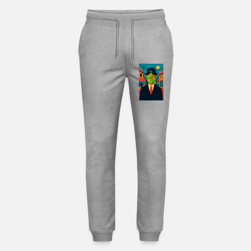 Mann (mit einem geschwollenen Hund) - Stanley/Stella Unisex Bio Jogginghose Mover  - Grau meliert