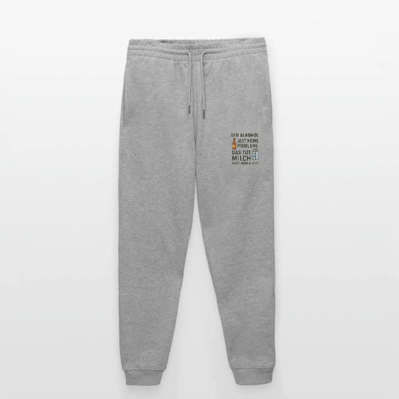 Alcohol does not solve any problems Stanley/Stella Mover Unisex Organic Jogging Trousers