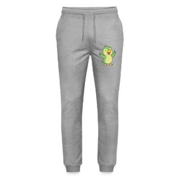 Perroquet de fête - Pantalon de jogging bio MOVER Stanley/Stella unisexe - gris chiné - Devant - Marisol (170cm) & Nik (191cm)