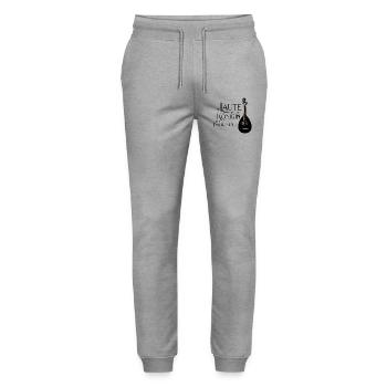 Die Laute ist die Königin der Instrumente - Stanley/Stella Unisex Bio Jogginghose Mover  - Grau meliert - Vorne - Marisol (170cm) & Nik (191cm)
