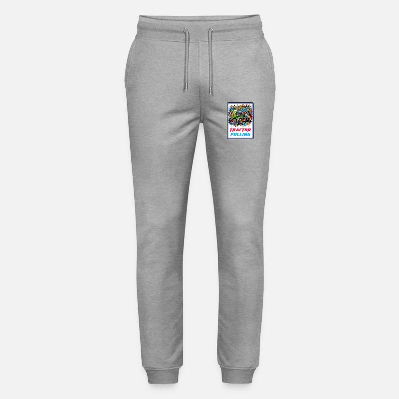 Tractor Pulling Power - Stanley/Stella Mover Unisex Organic Jogging Trousers - heather grey