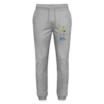 Toulonnais mit gesalzener Butter - Stanley/Stella Unisex Bio Jogginghose Mover  - Grau meliert - Vorne - Marisol (170cm) & Nik (191cm)
