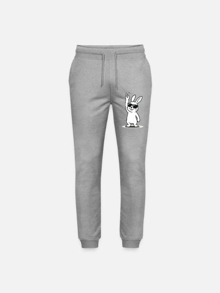 Lapin à bascule - Pantalon de jogging bio MOVER Stanley/Stella unisexe - gris chiné