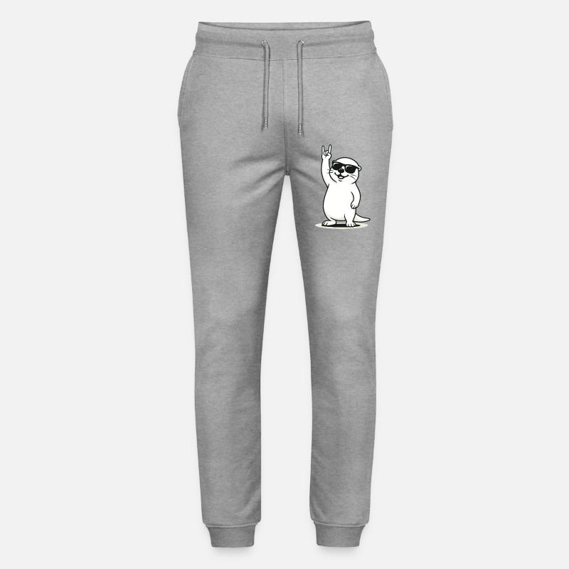 Rockin' Otter - Stanley/Stella Unisex Bio Jogginghose Mover  - Grau meliert