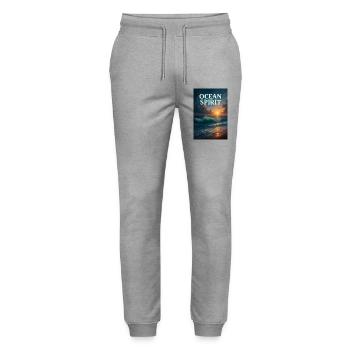 Ocean Spirit - Stanley/Stella Unisex Bio Jogginghose Mover  - Grau meliert - Vorne - Marisol (170cm) & Nik (191cm)