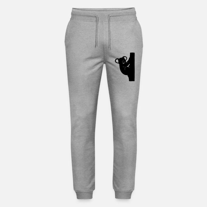 Koala Silhouette Kletterer - Stanley/Stella Unisex Bio Jogginghose Mover  - Grau meliert