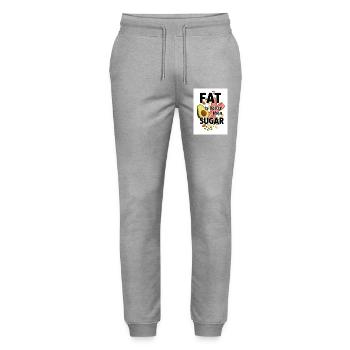 Gesunde Alternative mit Avocado und Fleisch, Keto - Stanley/Stella Unisex Bio Jogginghose Mover  - Grau meliert - Vorne - Marisol (170cm) & Nik (191cm)