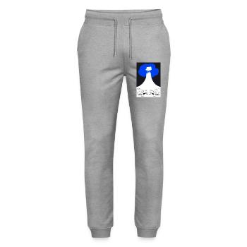 Cat's Cradle 1 - Stanley/Stella Mover Unisex Organic Jogging Trousers - heather grey - Front - Marisol (170cm) & Nik (191cm)