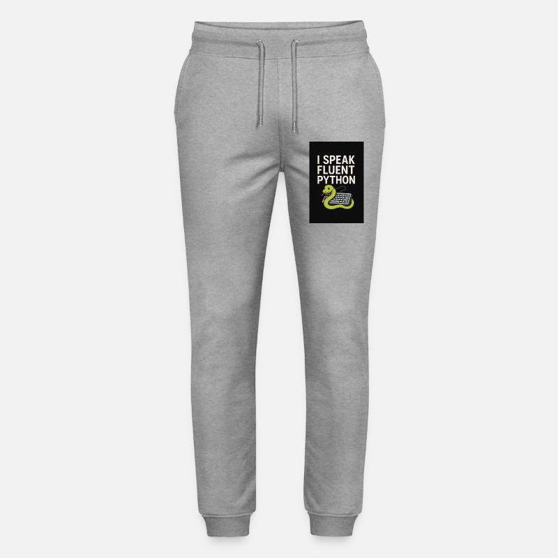 Python-Codierungsschlange - Stanley/Stella Unisex Bio Jogginghose Mover  - Grau meliert