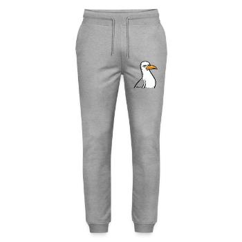 Seagull View - Stanley/Stella Mover Unisex Organic Jogging Trousers - heather grey - Front - Marisol (170cm) & Nik (191cm)