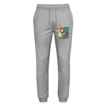 Facharzt by Rico Beck - Stanley/Stella Unisex Bio Jogginghose Mover  - Grau meliert - Vorne - Marisol (170cm) & Nik (191cm)