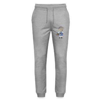 Moerchen Hase Freshness from the field - Stanley/Stella Mover Unisex Organic Jogging Trousers - heather grey - Front - Marisol (170cm) & Nik (191cm)