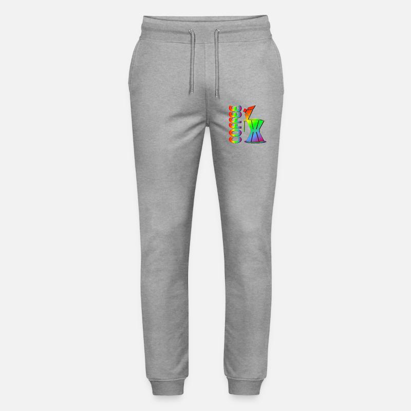 RAINBOW PRIDE KAFFEE ESPRESSO - Stanley/Stella Unisex Bio Jogginghose Mover  - Grau meliert