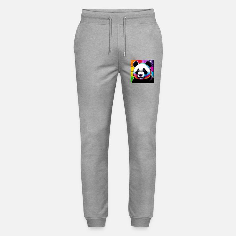 Panda - Stanley/Stella Unisex Bio Jogginghose Mover  - Grau meliert