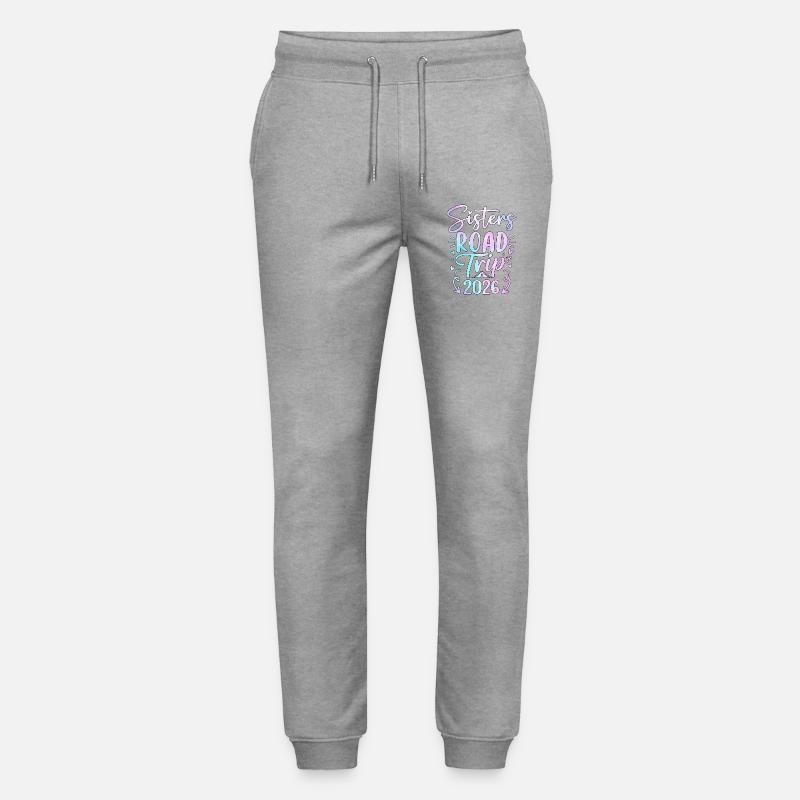 Sisters Road Trip 2026 Design - Stanley/Stella Unisex Bio Jogginghose Mover  - Grau meliert