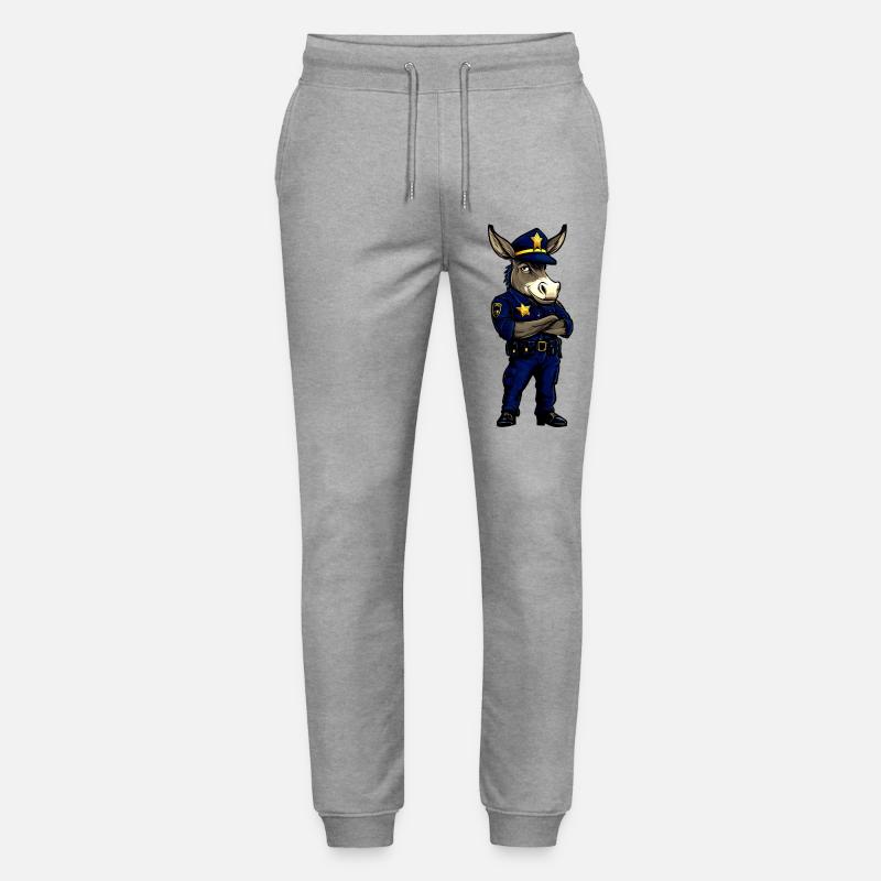 Polizei Esel - Stanley/Stella Unisex Bio Jogginghose Mover  - Grau meliert