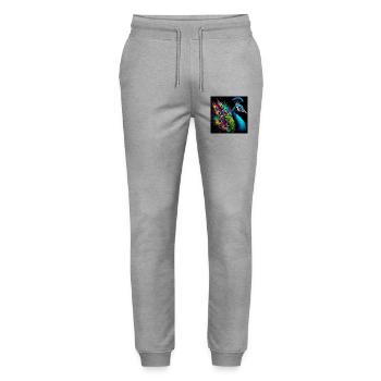 paon - Pantalon de jogging bio MOVER Stanley/Stella unisexe - gris chiné - Devant - Marisol (170cm) & Nik (191cm)