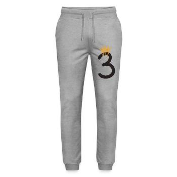 3 - Pantalon de jogging bio MOVER Stanley/Stella unisexe - gris chiné - Devant - Marisol (170cm) & Nik (191cm)