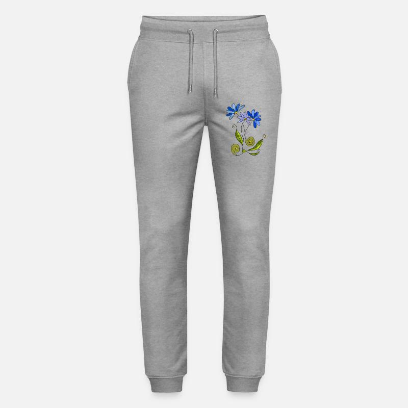 Blumen - Stanley/Stella Unisex Bio Jogginghose Mover  - Grau meliert