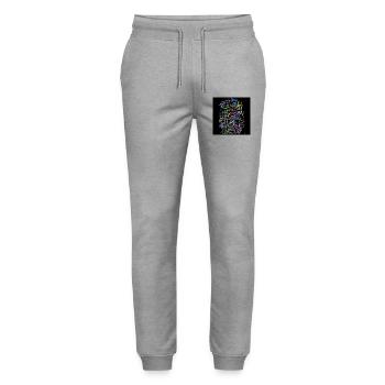 Bunte Hunde - Stanley/Stella Unisex Bio Jogginghose Mover  - Grau meliert - Vorne - Marisol (170cm) & Nik (191cm)