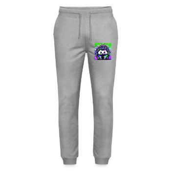 Igel - Stanley/Stella Unisex Bio Jogginghose Mover  - Grau meliert - Vorne - Marisol (170cm) & Nik (191cm)
