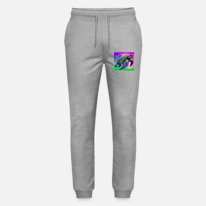 Schildkröte - Stanley/Stella Unisex Bio Jogginghose Mover  - Grau meliert