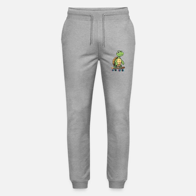 Planche à roulettes Cheeky Turtle - Pantalon de jogging bio MOVER Stanley/Stella unisexe - gris chiné