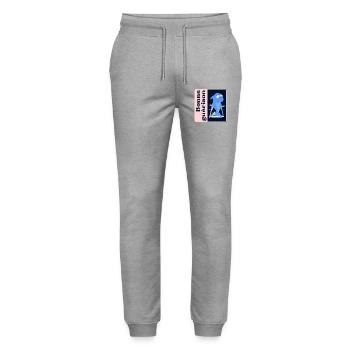 Good Healing Feet - Stanley/Stella Mover Unisex Organic Jogging Trousers - heather grey - Front - Marisol (170cm) & Nik (191cm)
