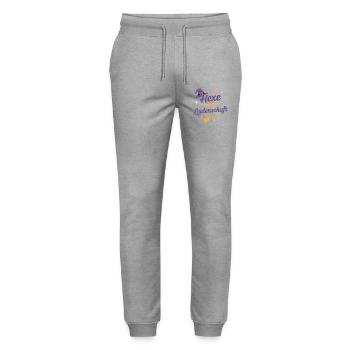 Hexe aus Leidenschaft - Stanley/Stella Unisex Bio Jogginghose Mover  - Grau meliert - Vorne - Marisol (170cm) & Nik (191cm)