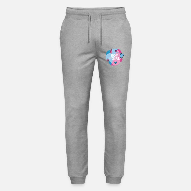 Geschlecht enthüllen Junge oder Mädchen - Stanley/Stella Unisex Bio Jogginghose Mover  - Grau meliert