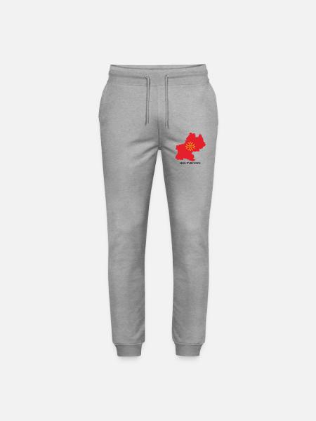 Map of the Midi-Pyrénées - Stanley/Stella Mover Unisex Organic Jogging Trousers - heather grey