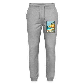 Figueira Küste Portugal - Stanley/Stella Unisex Bio Jogginghose Mover  - Grau meliert - Vorne - Marisol (170cm) & Nik (191cm)