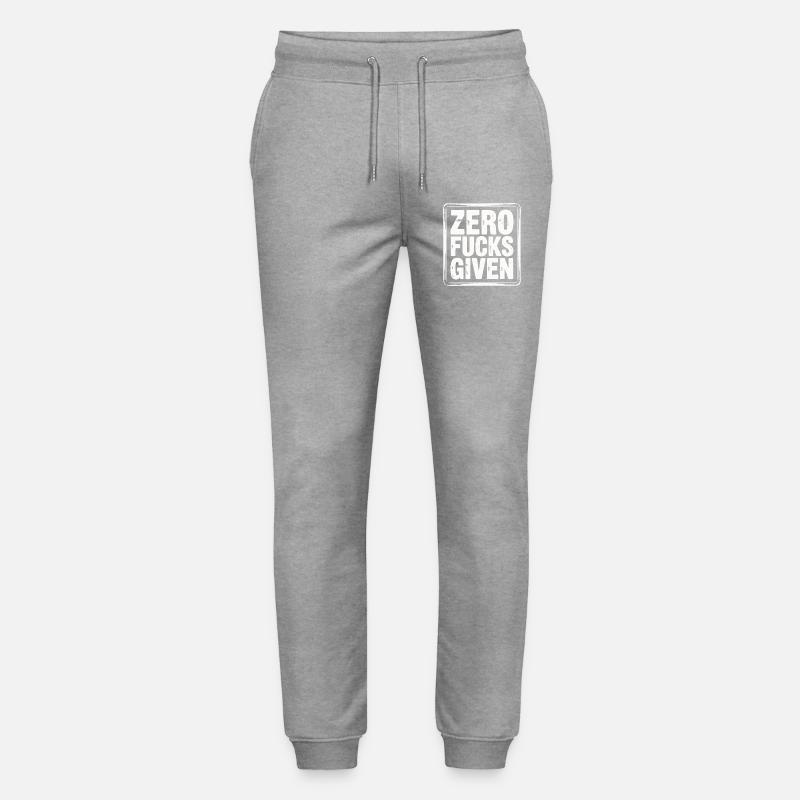 Minimalistisches, mutiges Protest-Zitat-Design - Stanley/Stella Unisex Bio Jogginghose Mover  - Grau meliert