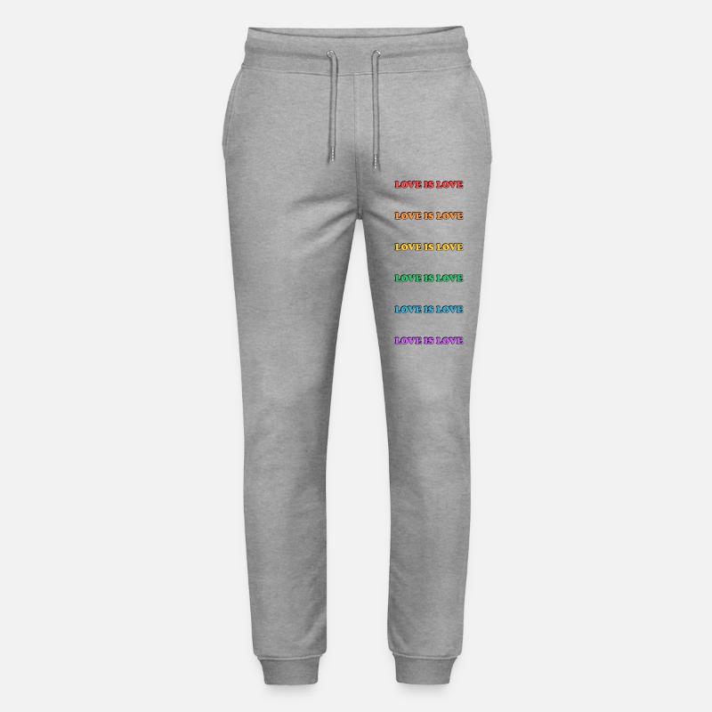 Regenbogen-Liebe ist Liebe - Stanley/Stella Unisex Bio Jogginghose Mover  - Grau meliert