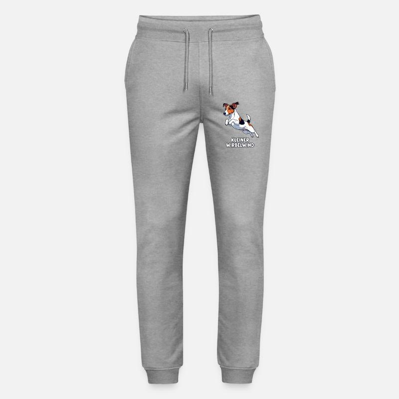 Petit tourbillon - Jack Russell - Pantalon de jogging bio MOVER Stanley/Stella unisexe - gris chiné