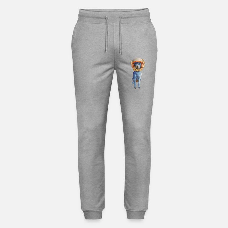 Laly Blue Astronaute en Casque Spatiale - Pantalon de jogging bio MOVER Stanley/Stella unisexe - gris chiné