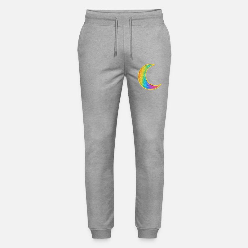 Conception de paillettes de lune arc-en-ciel - Pantalon de jogging bio MOVER Stanley/Stella unisexe - gris chiné