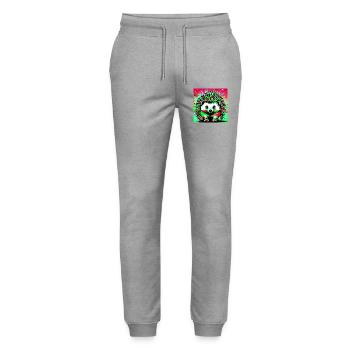Igel - Stanley/Stella Unisex Bio Jogginghose Mover  - Grau meliert - Vorne - Marisol (170cm) & Nik (191cm)