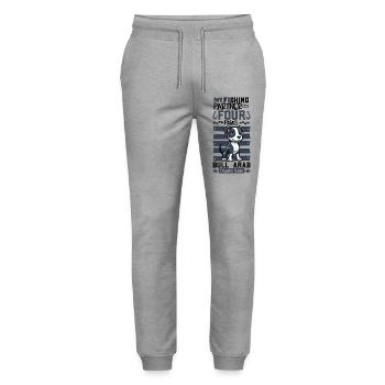 Fishing and Bull Arab - Stanley/Stella Mover Unisex Organic Jogging Trousers - heather grey - Front - Marisol (170cm) & Nik (191cm)